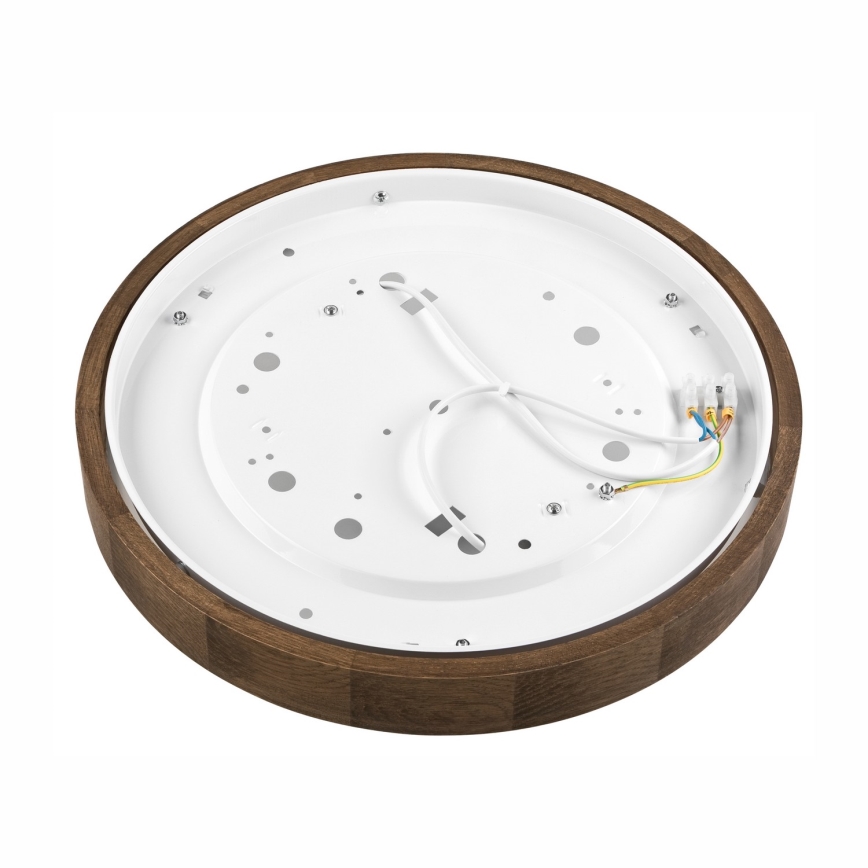 Brilagi - LED Stropní svítidlo CARVALHO SLIM 2xE27/60W/230V dub ořech pr. 37 cm