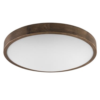 Brilagi - LED Stropní svítidlo CARVALHO SLIM 3xE27/15W/230V dub ořech pr. 47 cm