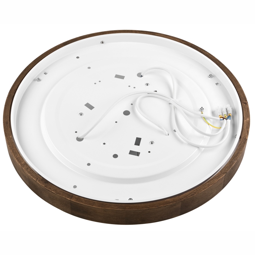 Brilagi - LED Stropní svítidlo CARVALHO SLIM 3xE27/15W/230V dub ořech pr. 47 cm