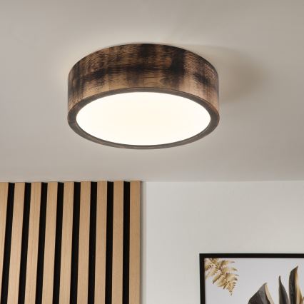Brilagi - LED Stropní svítidlo CARVALHO SMOKEY LED/20W/230V dub pr. 27,5 cm