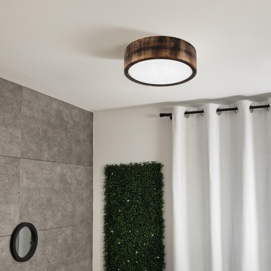 Brilagi - LED Stropní svítidlo CARVALHO SMOKEY LED/20W/230V dub pr. 27,5 cm