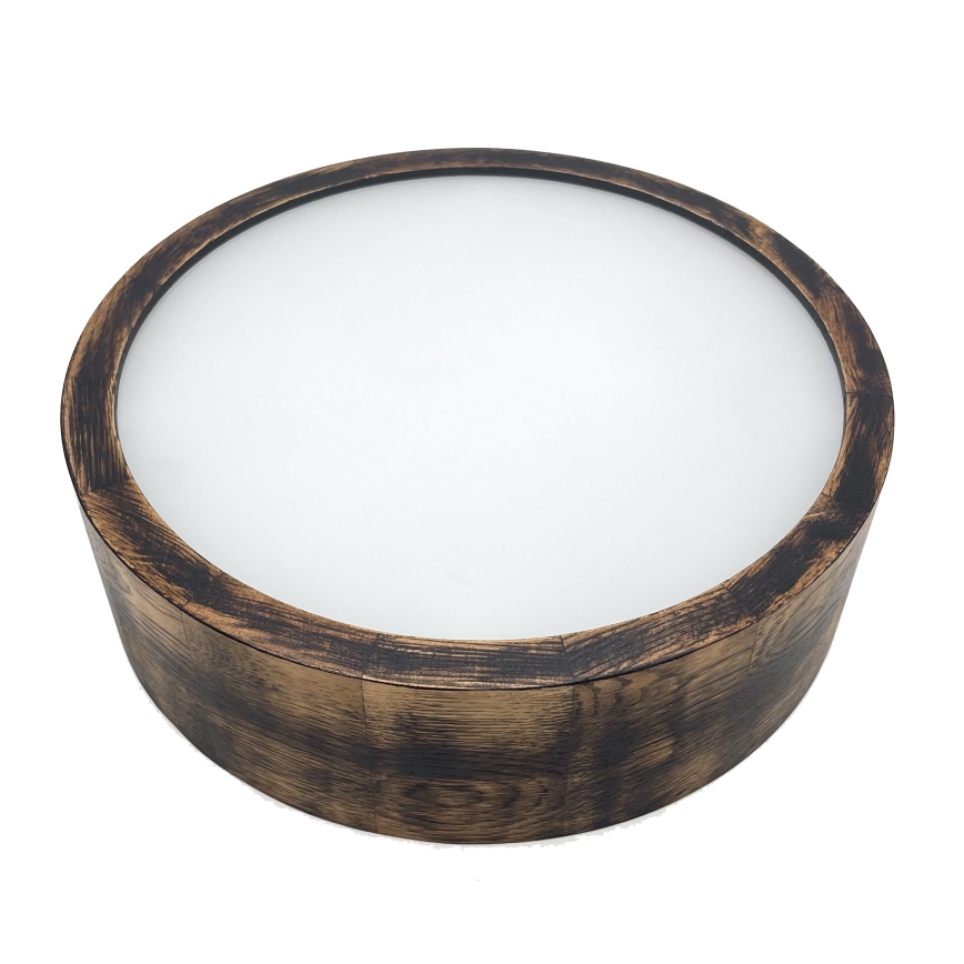 Brilagi - LED Stropní svítidlo CARVALHO SMOKEY LED/20W/230V dub pr. 27,5 cm