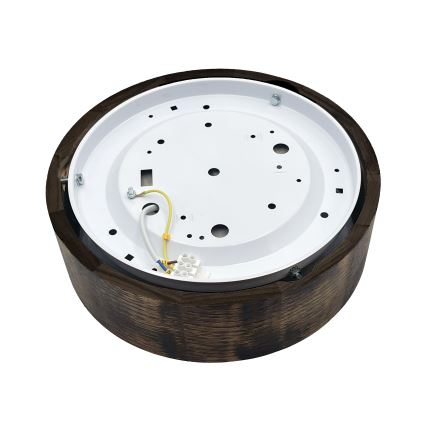 Brilagi - LED Stropní svítidlo CARVALHO SMOKEY LED/20W/230V dub pr. 27,5 cm