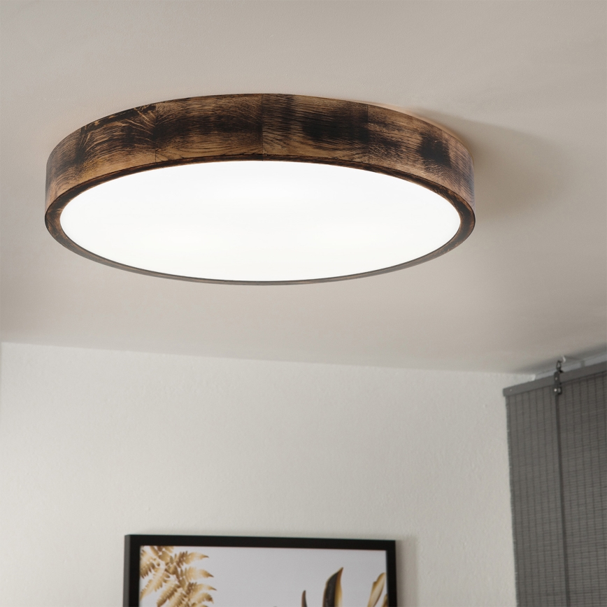 Brilagi - LED Stropní svítidlo CARVALHO SMOKEY LED/36W/230V dub pr. 47,5 cm