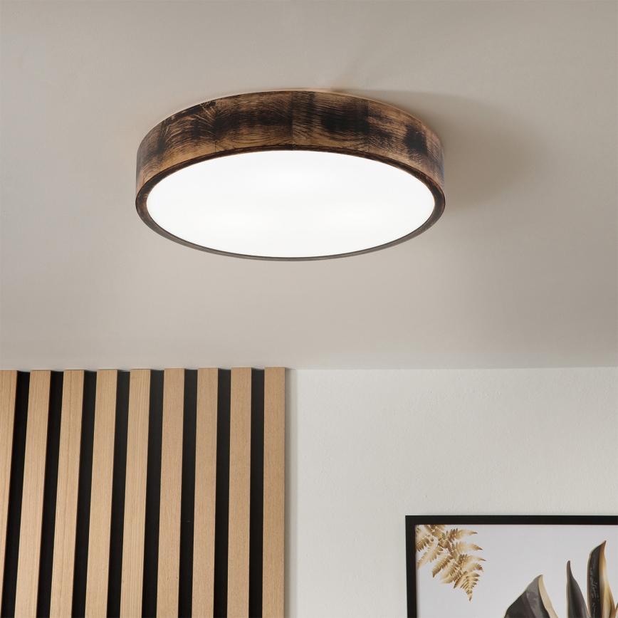 Brilagi - LED Stropní svítidlo CARVALHO SMOKEY LED/36W/230V dub pr. 47,5 cm