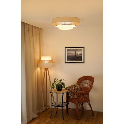 Brilagi - LED Stropní svítidlo DENVER LUNETA LED/12W/230V pr. 60 cm 3000K/4000K/6400K béžová/krémová