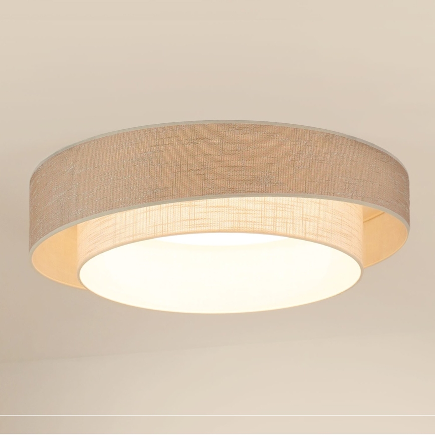 Brilagi - LED Stropní svítidlo DOVER SHINE LED/26W/230V pr. 60 cm šedá/krémová