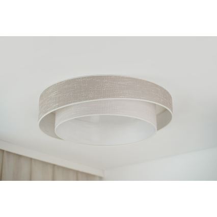 Brilagi - LED Stropní svítidlo DOVER SHINE LED/26W/230V pr. 60 cm šedá/krémová