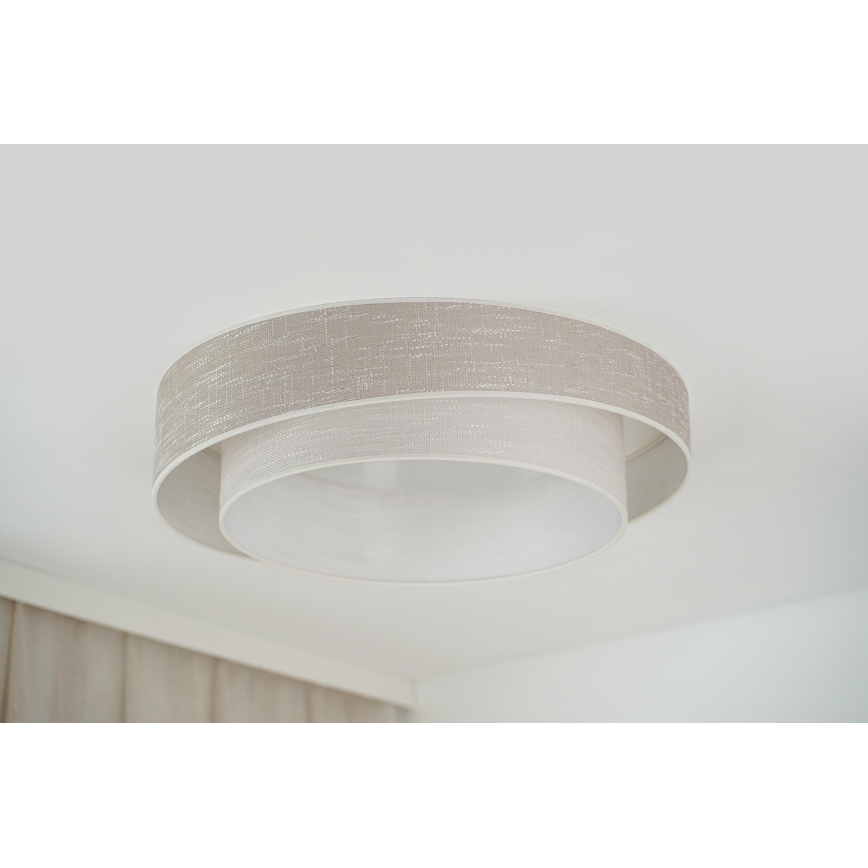 Brilagi - LED Stropní svítidlo DOVER SHINE LED/26W/230V pr. 60 cm šedá/krémová