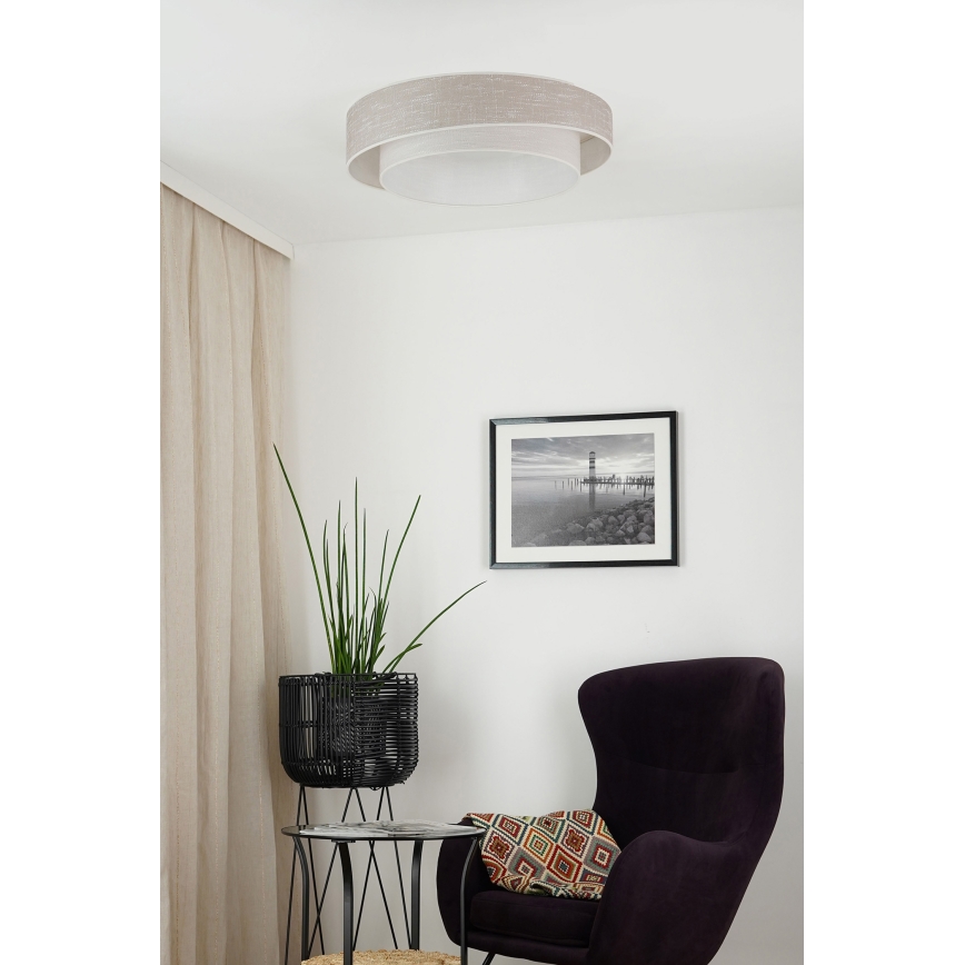 Brilagi - LED Stropní svítidlo DOVER SHINE LED/26W/230V pr. 60 cm šedá/krémová