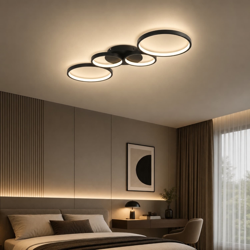 BRILAGI - LED Stropní svítidlo ECHO LED/40W/230V 4000K 32x90 cm černá
