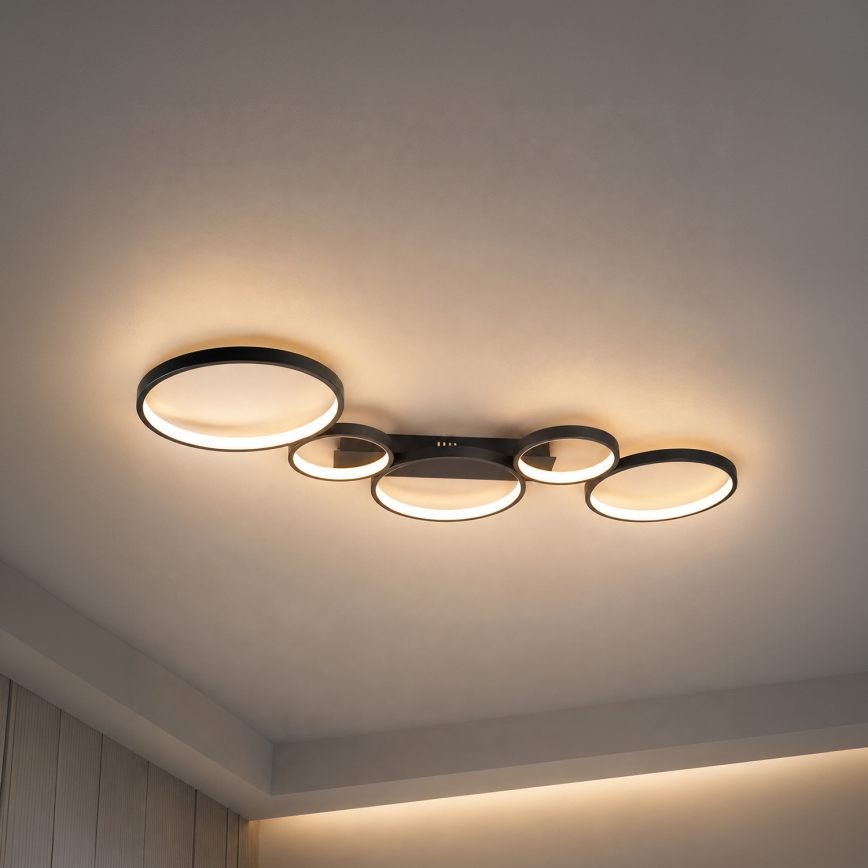Brilagi - LED Stropní svítidlo ECHO LED/60W/230V 4000K 45x110 cm černá