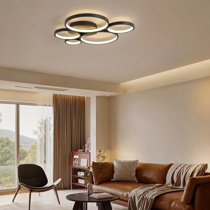 Brilagi - LED Stropní svítidlo ECHO LED/60W/230V 4000K 50x57 cm černá