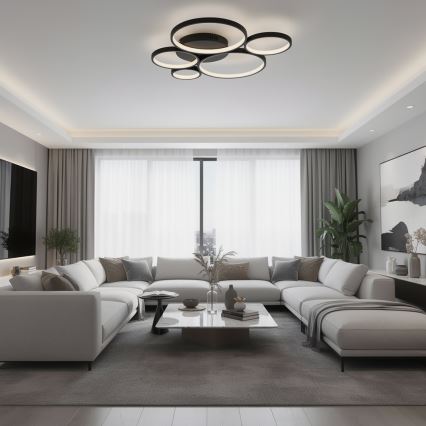 BRILAGI - LED Stropní svítidlo ECHO LED/60W/230V 4000K 50x57 cm černá