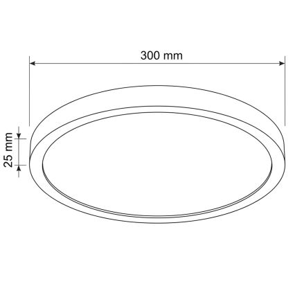 Brilagi - LED Stropní svítidlo ESTELA LED/18W/230V pr. 30 cm bílá