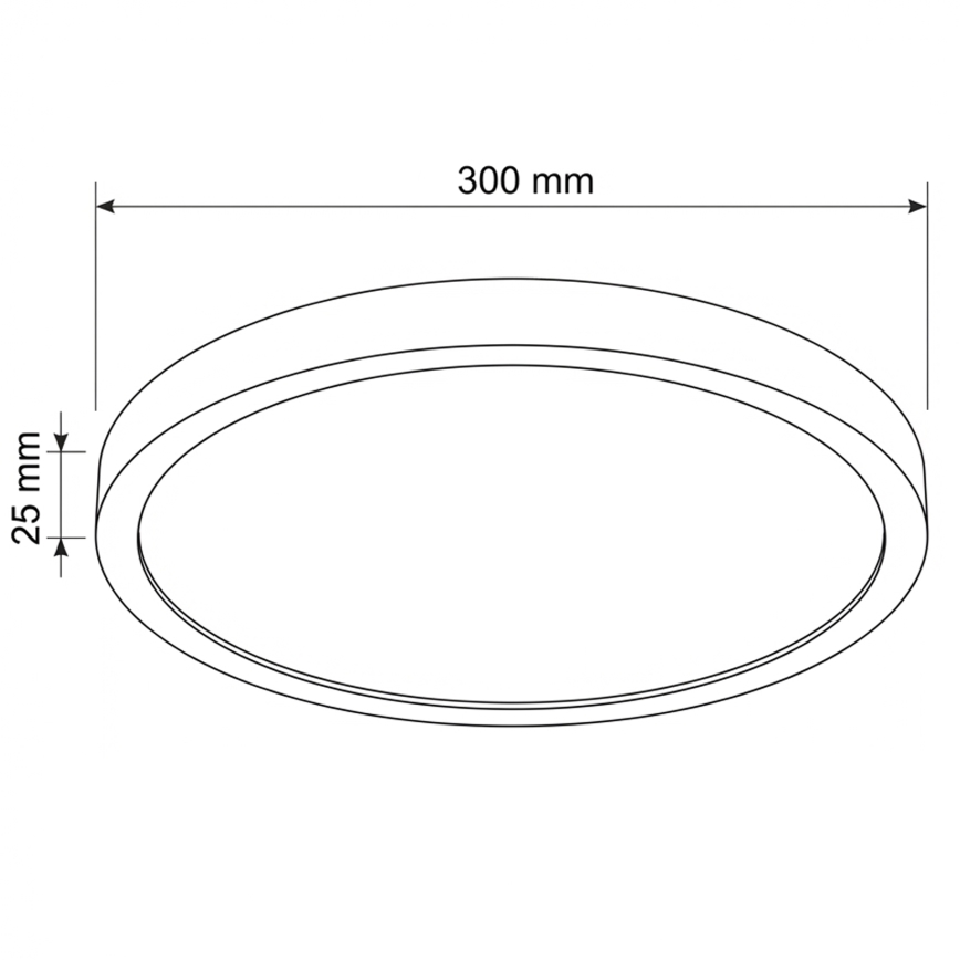 Brilagi - LED Stropní svítidlo ESTELA LED/18W/230V pr. 30 cm černá