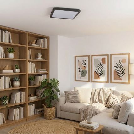 Brilagi - LED Stropní svítidlo ESTELA SQUARE LED/24W/230V 31x31 cm černá