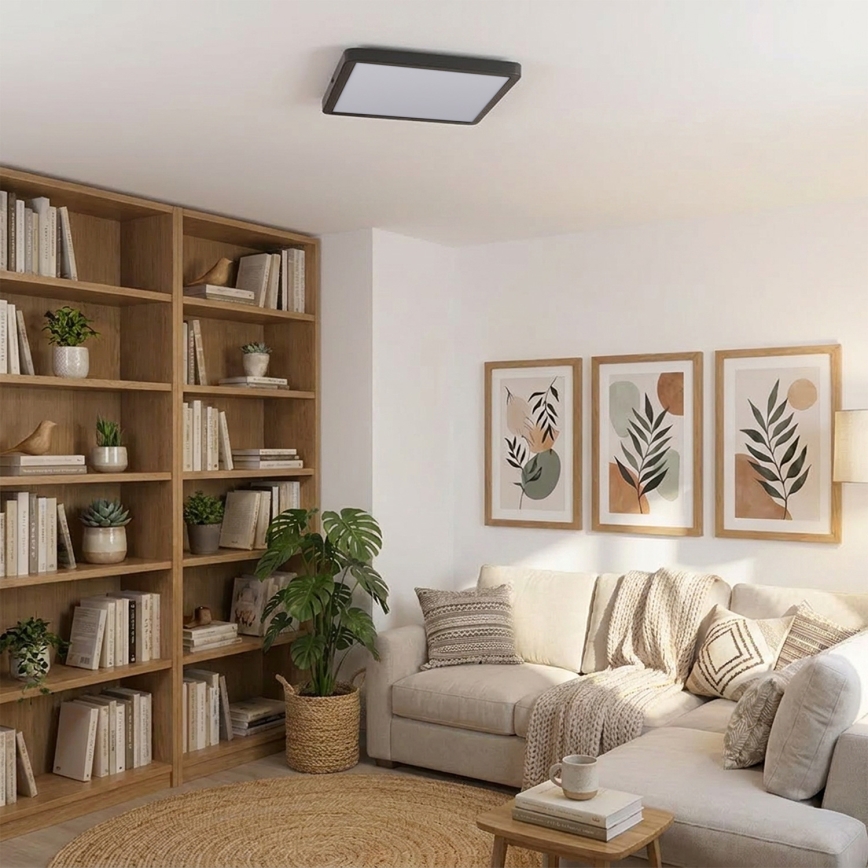 Brilagi - LED Stropní svítidlo ESTELA SQUARE LED/24W/230V 31x31 cm černá