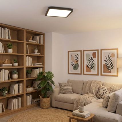 Brilagi - LED Stropní svítidlo ESTELA SQUARE LED/24W/230V 31x31 cm černá