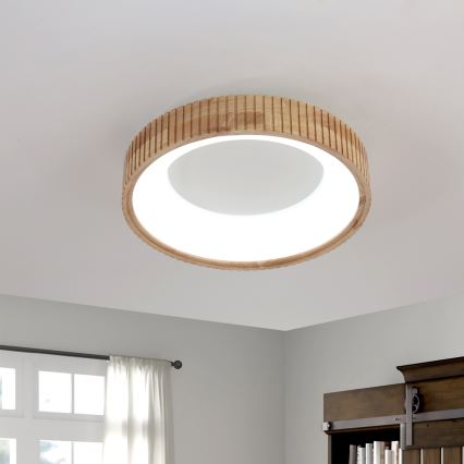 Brilagi - LED Stropní svítidlo FALCON WOOD MODERN LED/30W/230V 3000/4000/6000K pr. 45 cm dřevo