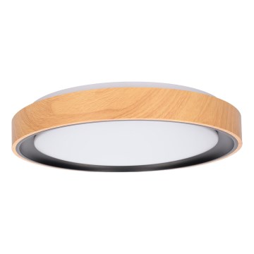 Brilagi - LED Stropní svítidlo FLOCO LED/24W/230V pr. 30 cm dekor dřeva/černá