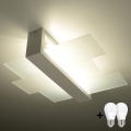 Brilagi -  LED Stropní svítidlo HERA 2xE27/7,5W/230V bílá