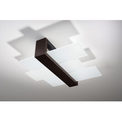 Brilagi -  LED Stropní svítidlo HERA 2xE27/7,5W/230V wenge