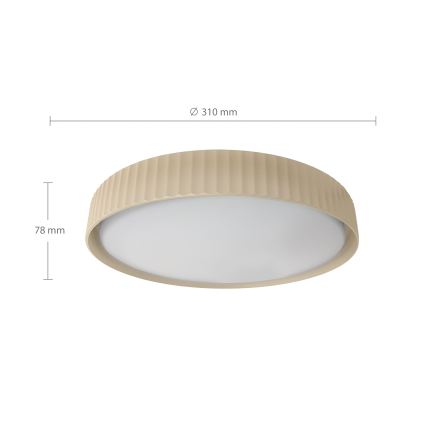 Brilagi - LED Stropní svítidlo LUCIA LED/24W/230V pr. 31 cm béžová