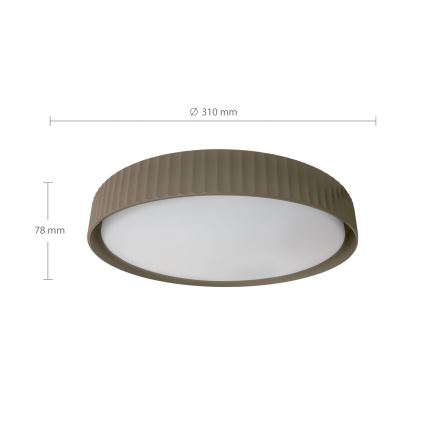 Brilagi - LED Stropní svítidlo LUCIA LED/24W/230V pr. 31 cm taupe