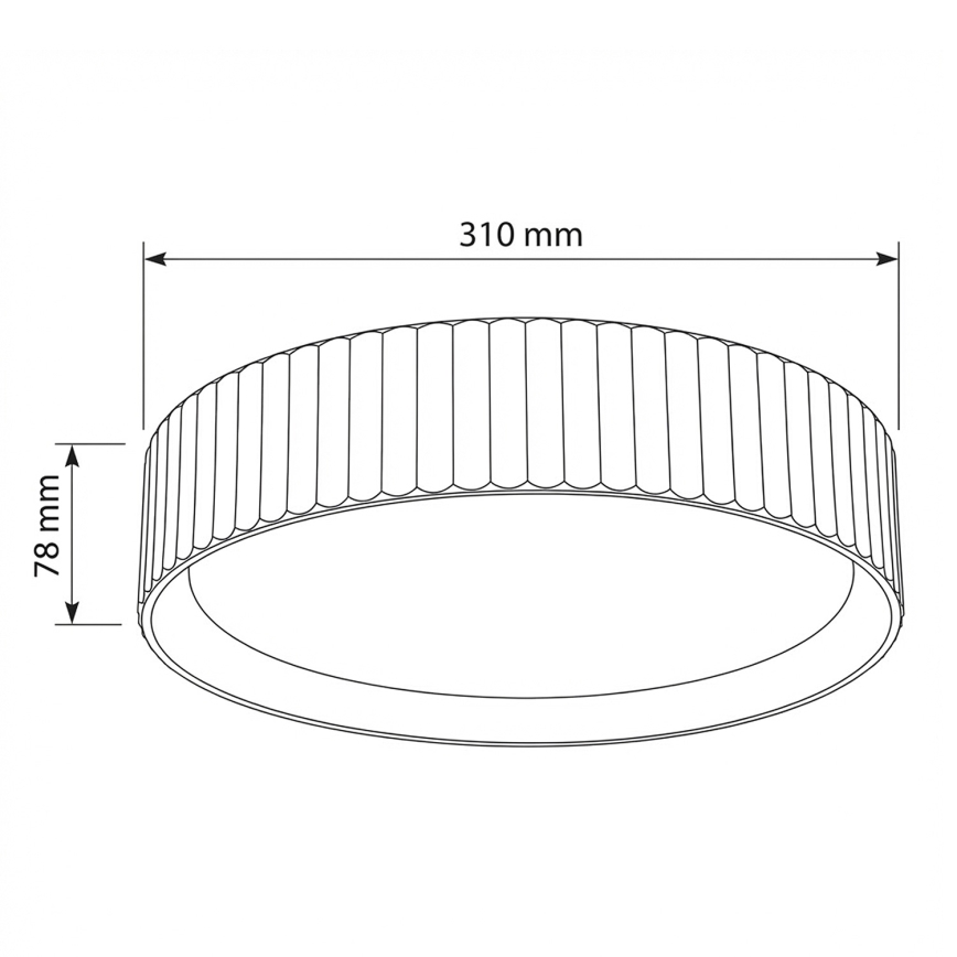 Brilagi - LED Stropní svítidlo LUCIA LED/24W/230V pr. 31 cm taupe