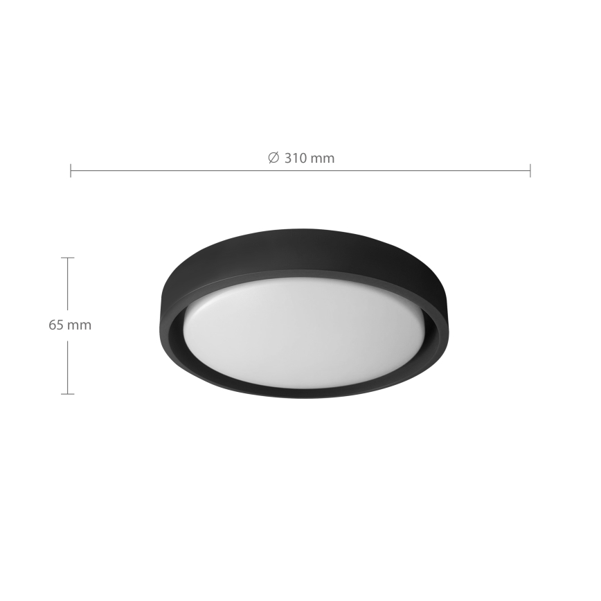 Brilagi - LED Stropní svítidlo MATTEO LED/24W/230V pr. 31 cm černá