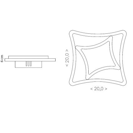 Brilagi - LED Stropní svítidlo MODERN MINI LED/24W/230V 3000/4000/6000K