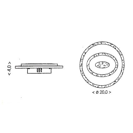 Brilagi - LED Stropní svítidlo MODERN MINI LED/26W/230V 3000/4000/6000K