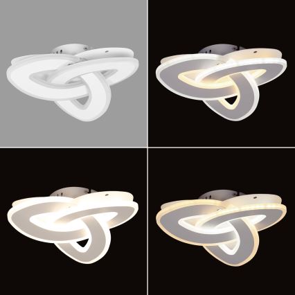 Brilagi - LED Stmívatelné stropní svítidlo MODERN MINI LED/49W/230V 3000/4000/6000K 30x30 cm + dálkové ovládání