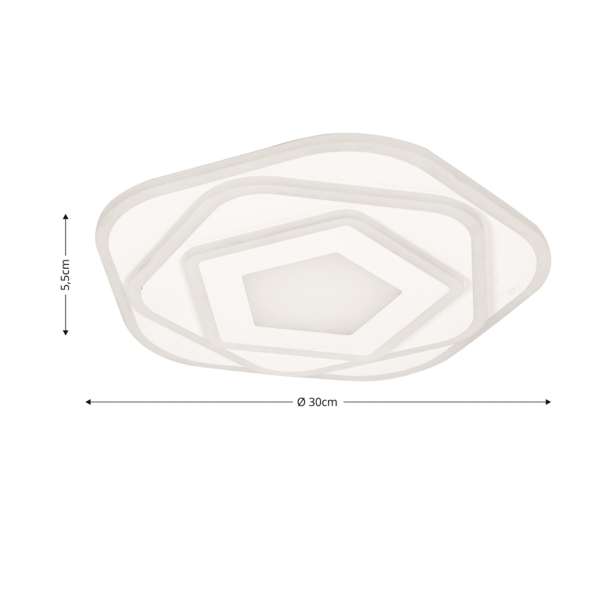 Brilagi - LED Stmívatelné stropní svítidlo MODERN MINI LED/53W/230V 3000-6000K pr. 30 cm + dálkové ovládání