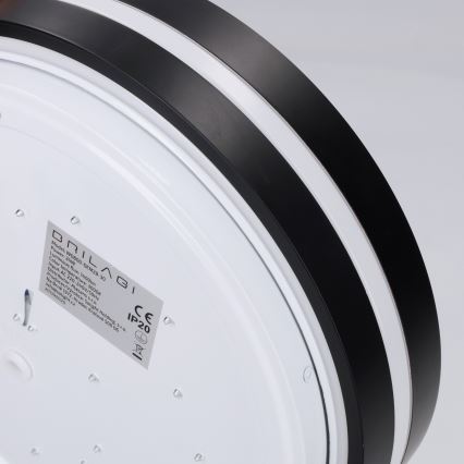 Brilagi - LED Stropní svítidlo NAOMI LED/24W/230V pr. 28,5 cm černá