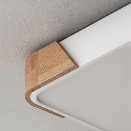 Brilagi - LED Stropní svítidlo PILANA LED/24W/230V dub/bílá 32x32 cm