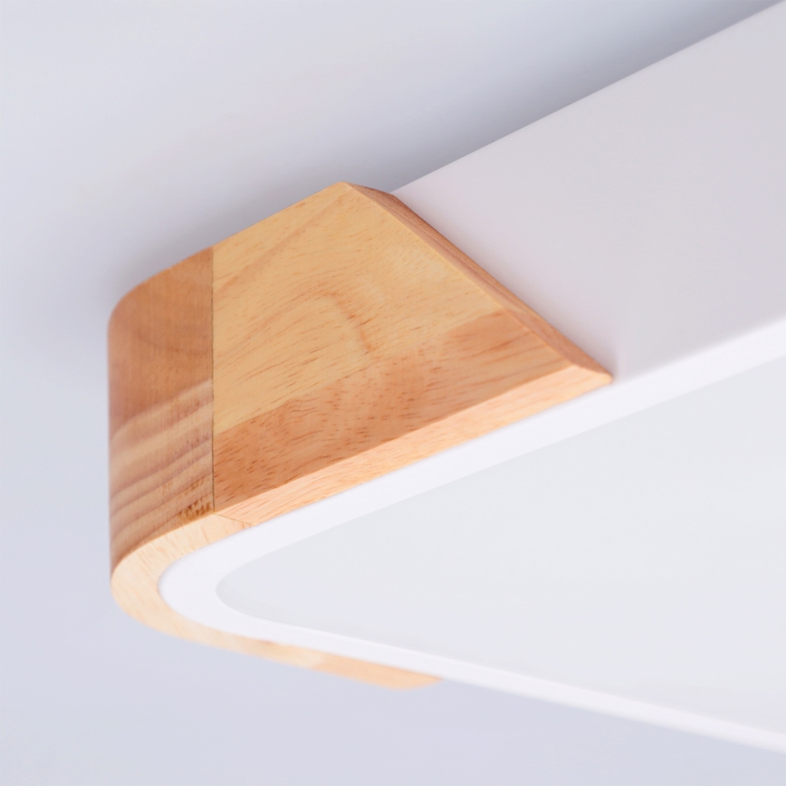 Brilagi - LED Stropní svítidlo PILANA LED/24W/230V dub/bílá 32x32 cm