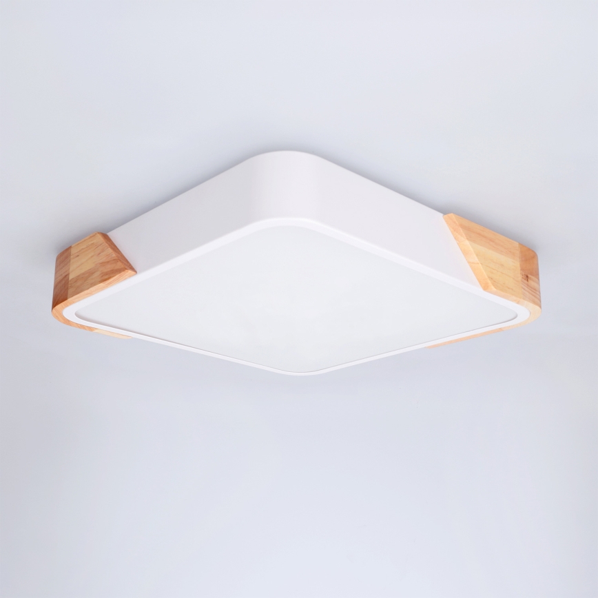 Brilagi - LED Stropní svítidlo PILANA LED/24W/230V dub/bílá 32x32 cm