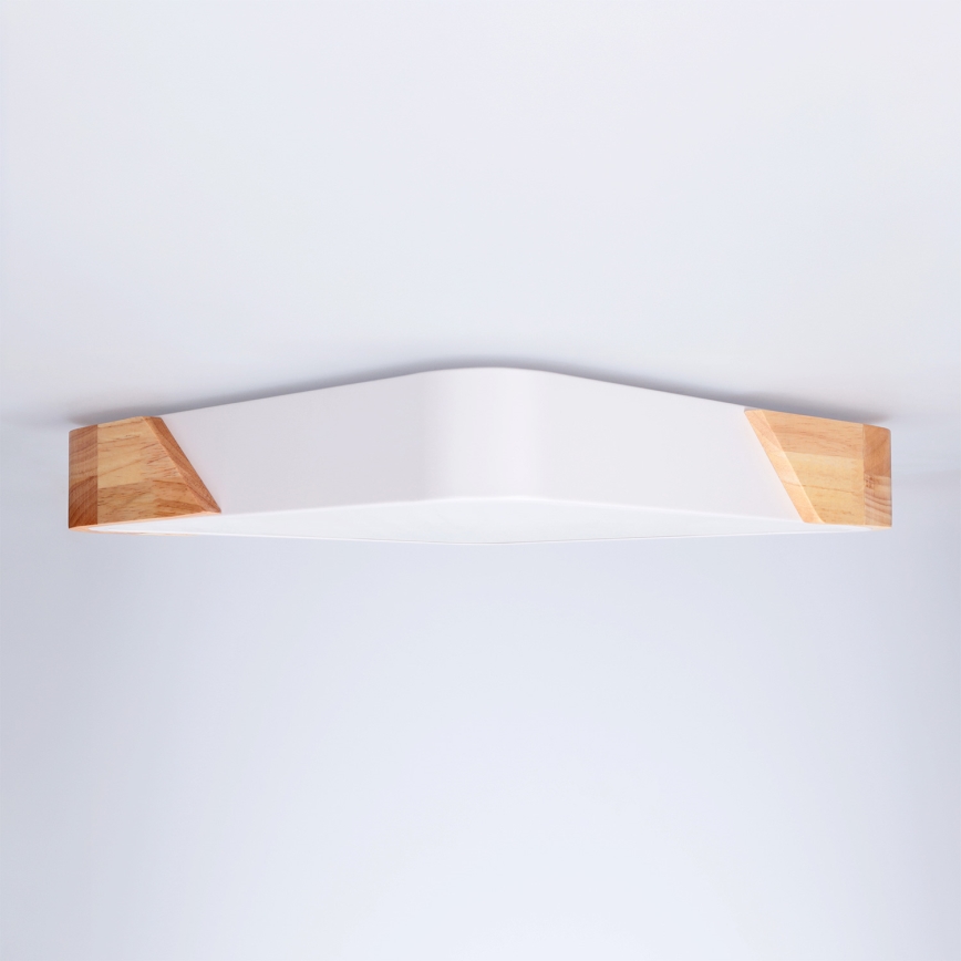 Brilagi - LED Stropní svítidlo PILANA LED/24W/230V dub/bílá 32x32 cm