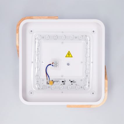 Brilagi - LED Stropní svítidlo PILANA LED/24W/230V dub/bílá 32x32 cm