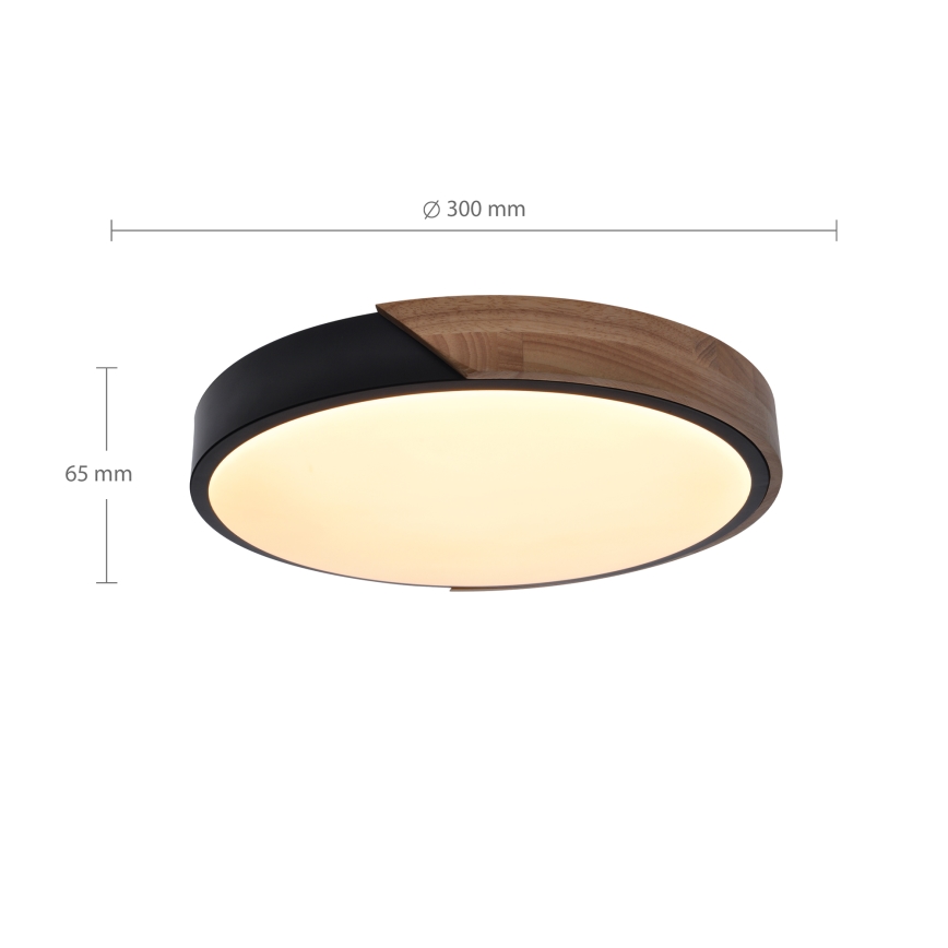 Brilagi - LED Stropní svítidlo PILANA LED/24W/230V dub pr. 30 cm