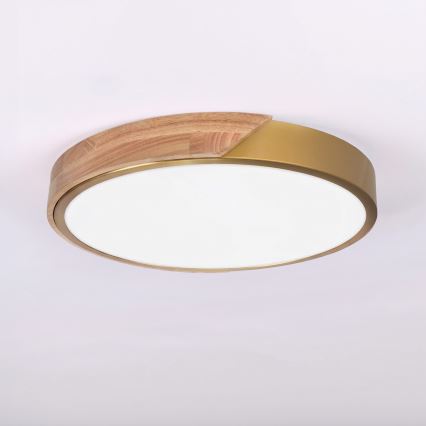 BRILAGI - LED Stropní svítidlo PILANA LED/24W/230V dub/zlatá pr. 30 cm