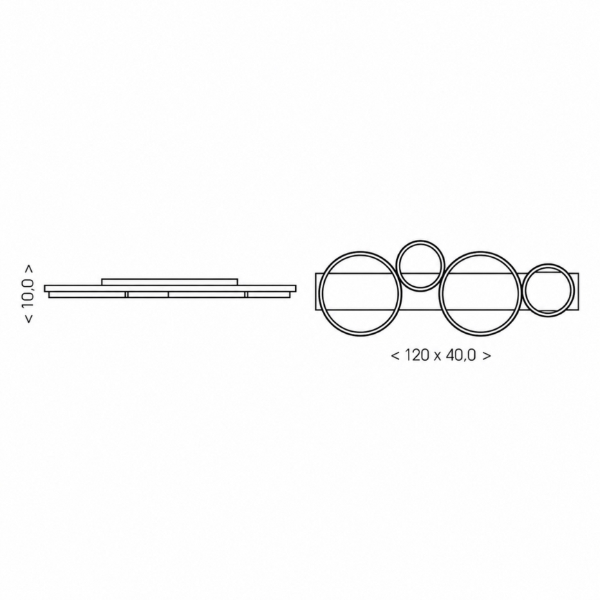 BRILAGI - LED Stropní svítidlo PLANK LED/38W/230V 4000K 40x120 cm dřevo