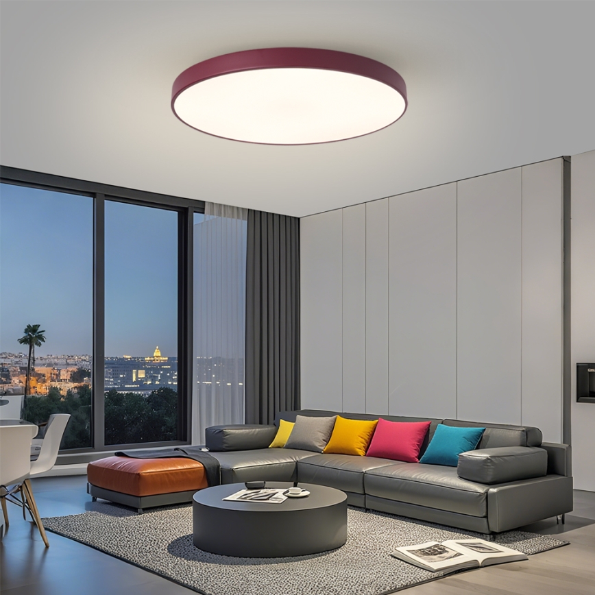 Brilagi - LED Stropní svítidlo POOL LED/100W/230V 3000/4000/6000K pr. 80 cm burgundy