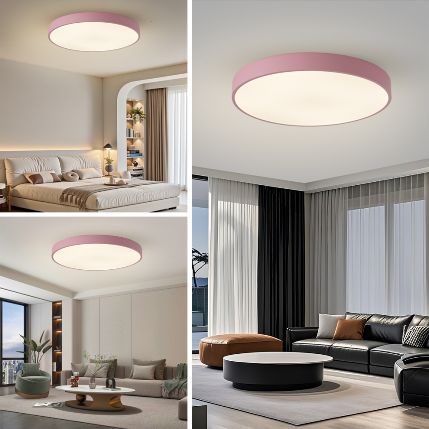 Brilagi - LED Stropní svítidlo POOL LED/100W/230V 3000/4000/6000K pr. 80 cm růžová