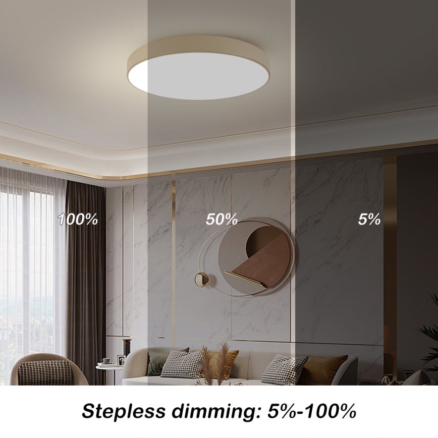 Brilagi - LED Stropní svítidlo POOL LED/100W/230V 3000/4000/6000K pr. 80 cm béžová