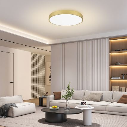 Brilagi - LED Stropní svítidlo POOL LED/100W/230V 3000/4500/6000K pr. 80 cm zlatá