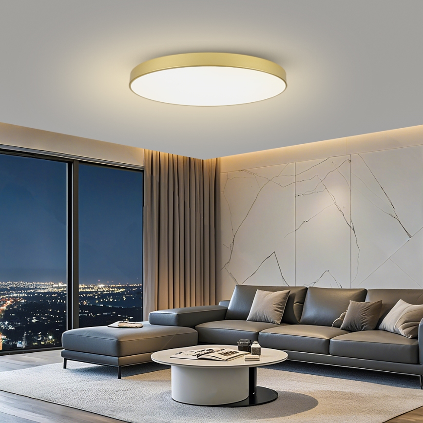 Brilagi - LED Stropní svítidlo POOL LED/128W/230V 3000/4000/6000K pr. 100 cm zlatá