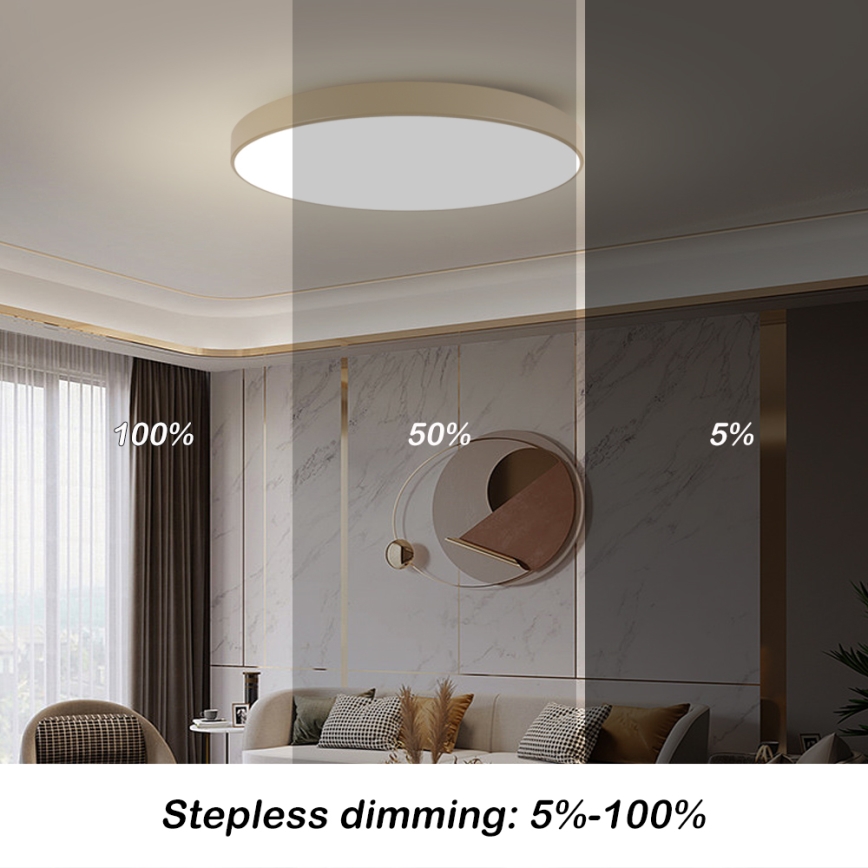 Brilagi - LED Stropní svítidlo POOL LED/128W/230V 3000/4500/6000K pr. 100 cm béžová